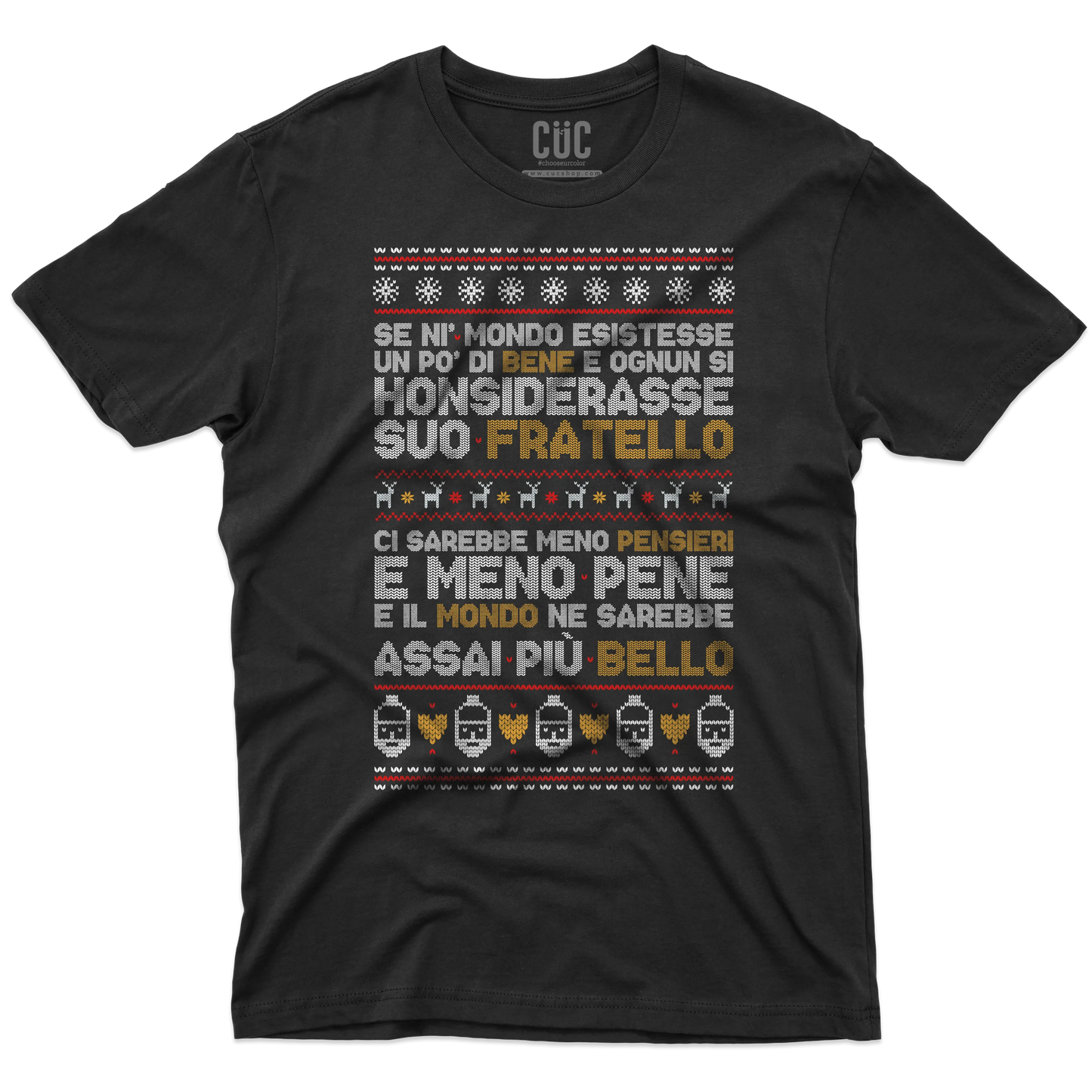CUC T-SHIRT Poesia Natalizia - PERSONAGGI FAMOSI - Natale - Patchani -  #chooseurcolor