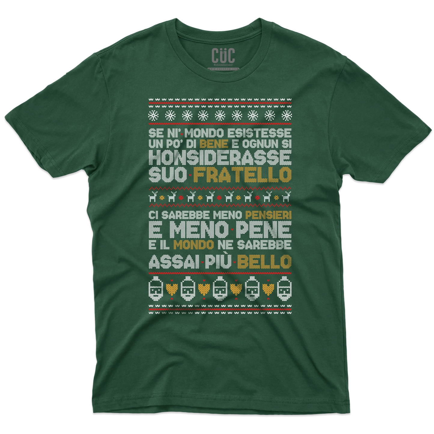 CUC T-SHIRT Poesia Natalizia - PERSONAGGI FAMOSI - Natale - Patchani -  #chooseurcolor