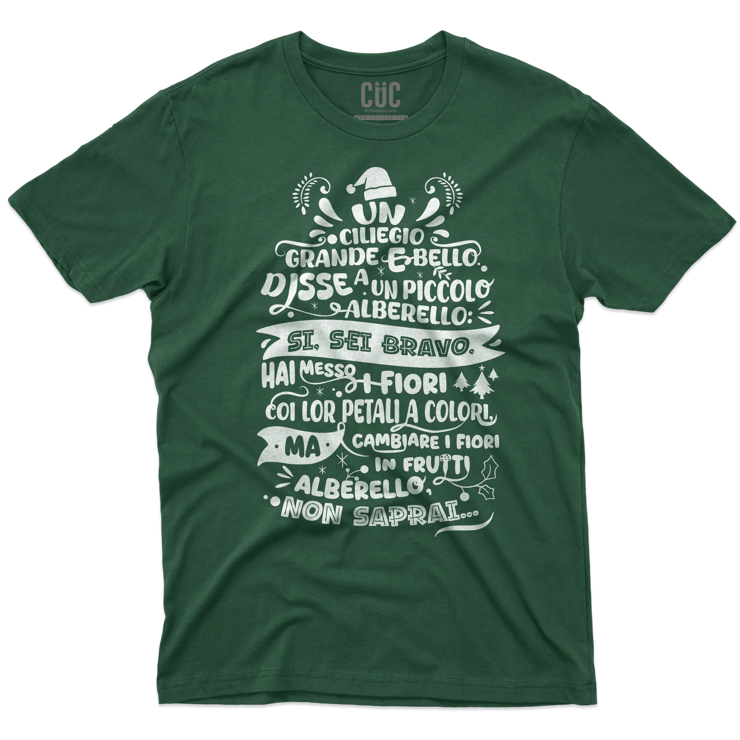 CUC T-SHIRT Poesia Natalizia Mariangela - FILM Fantozzi - Cult -  #chooseurcolor