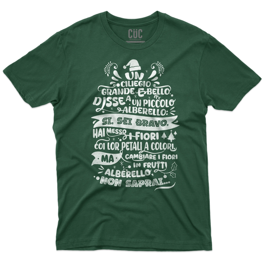 CUC T-SHIRT Poesia Natalizia Mariangela - FILM Fantozzi - Cult -  #chooseurcolor