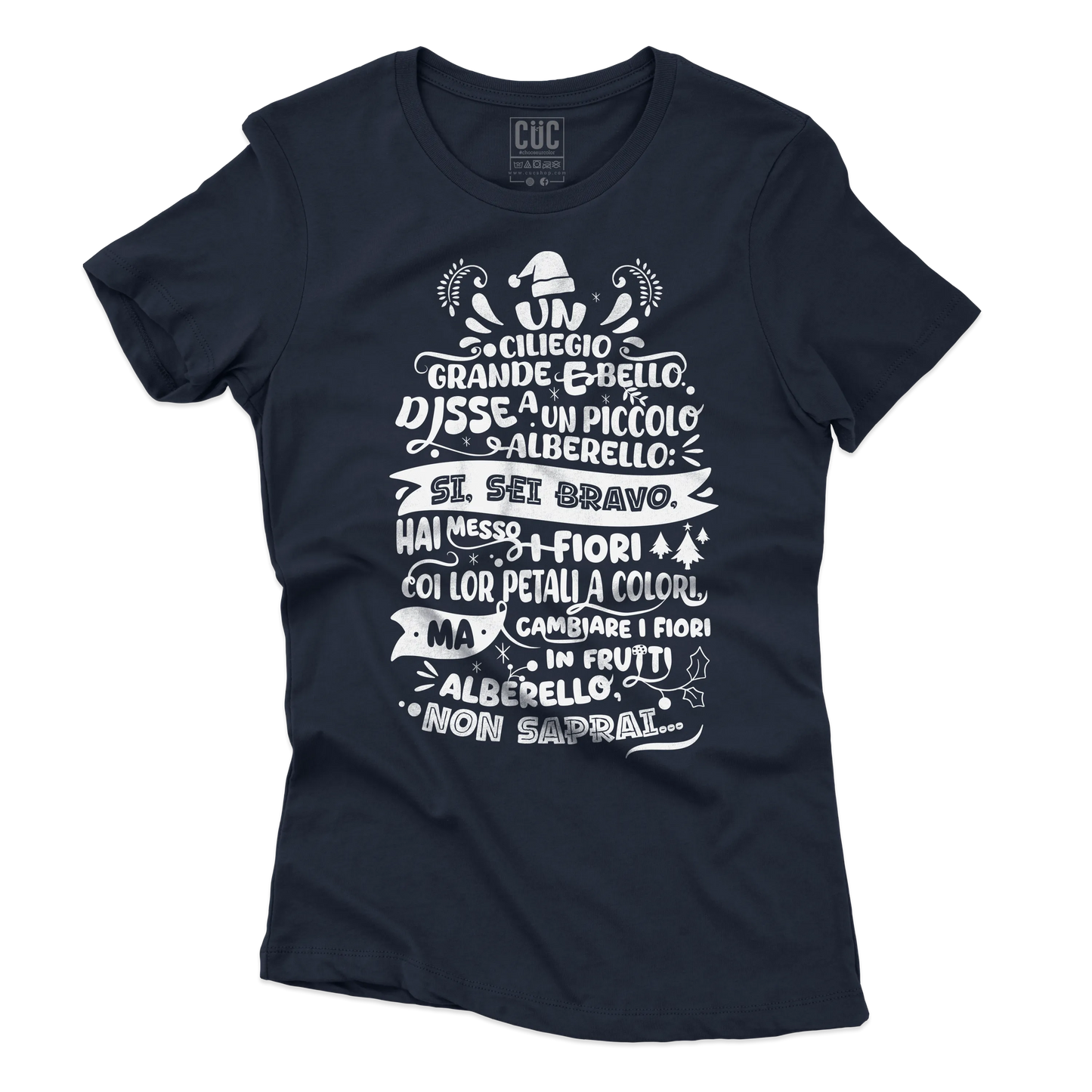 CUC T-SHIRT Poesia Natalizia Mariangela - FILM Fantozzi - Cult -  #chooseurcolor