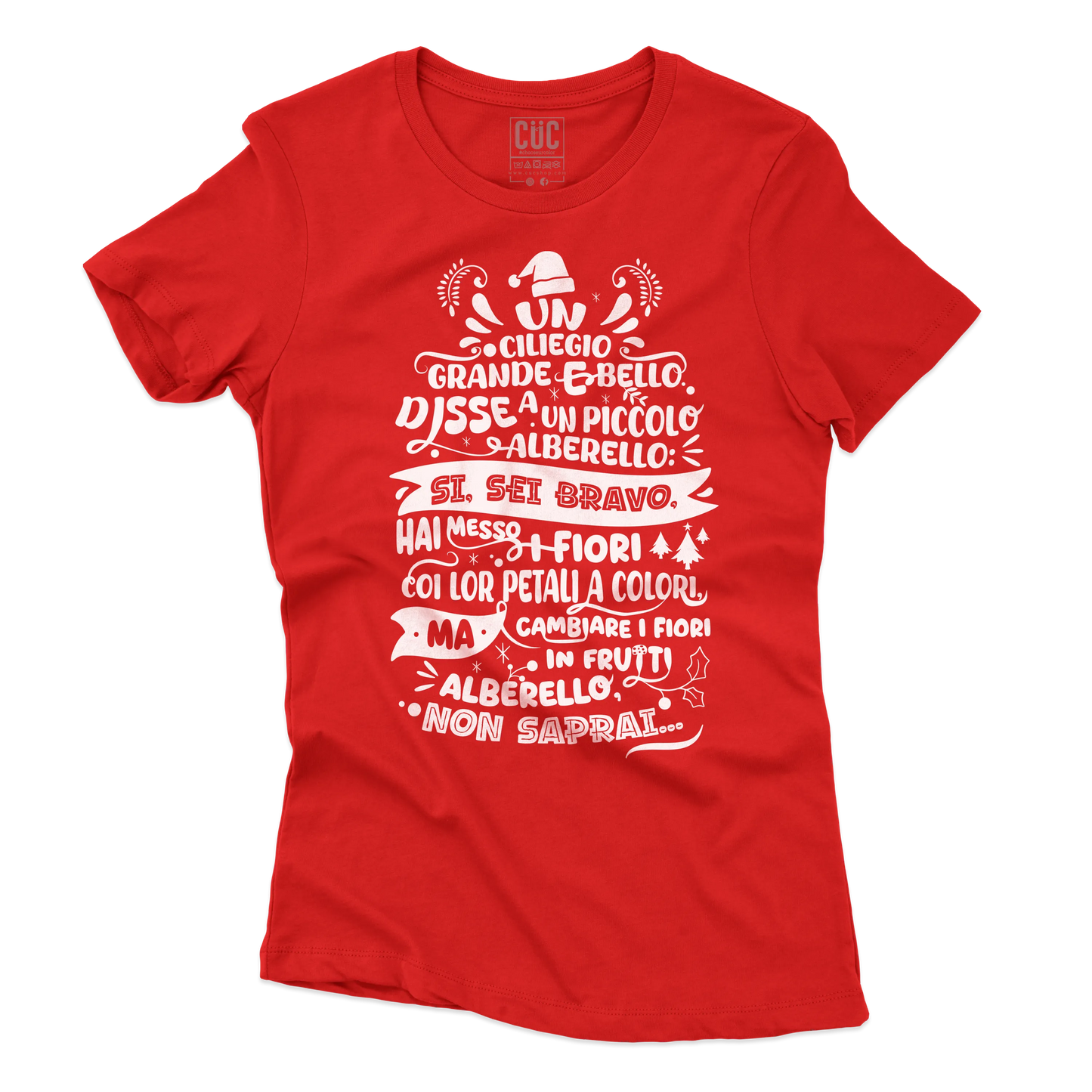 CUC T-SHIRT Poesia Natalizia Mariangela - FILM Fantozzi - Cult -  #chooseurcolor