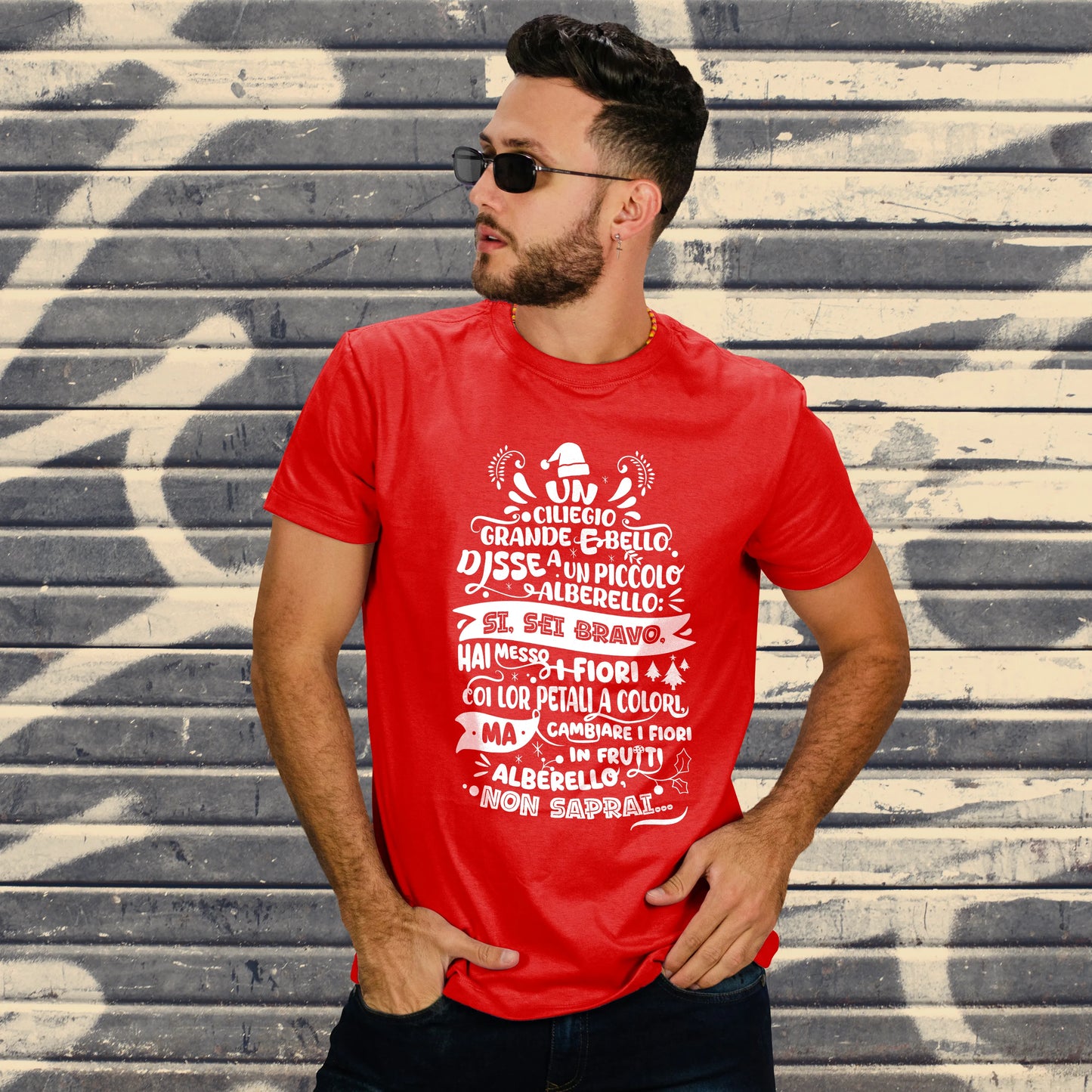 CUC T-SHIRT Poesia Natalizia Mariangela - FILM Fantozzi - Cult -  #chooseurcolor