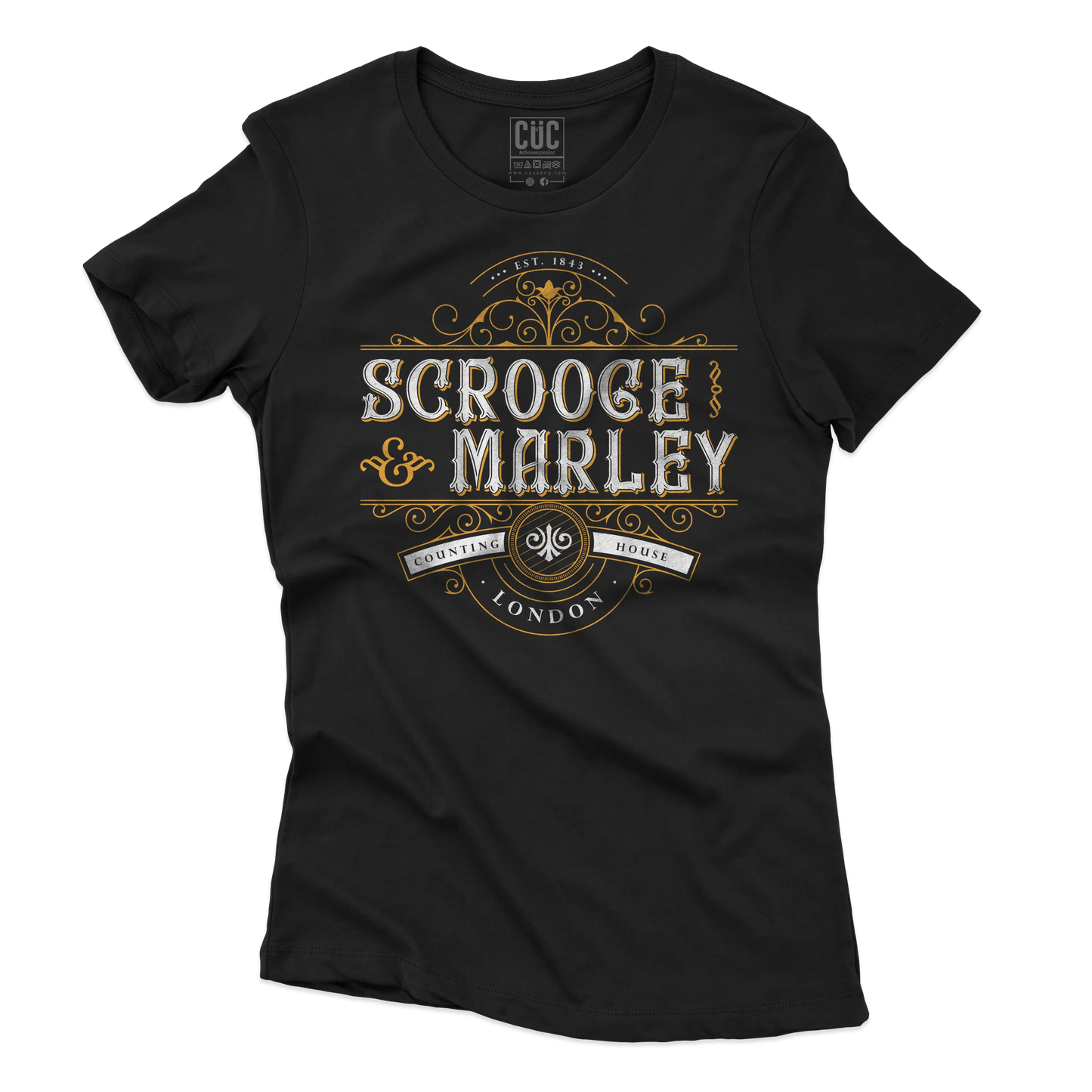 CUC T-SHIRT Scrooge & Marley Counting House - NATALE - PERSONAGGI FAMOSI - Charles Dickens - Canto di Natale -  #chooseurcolor