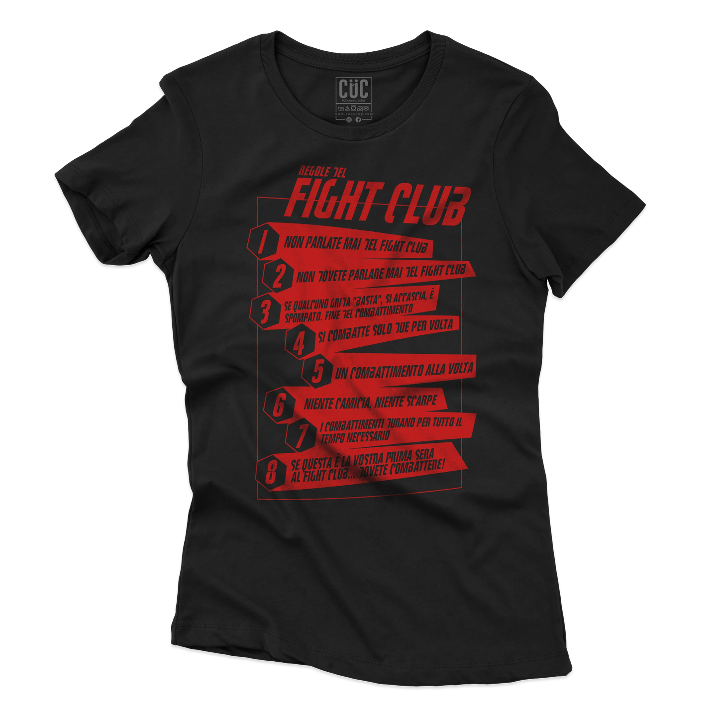 CUC T-SHIRT Regole del Fight Club - FILM - Cult -  #chooseurcolor