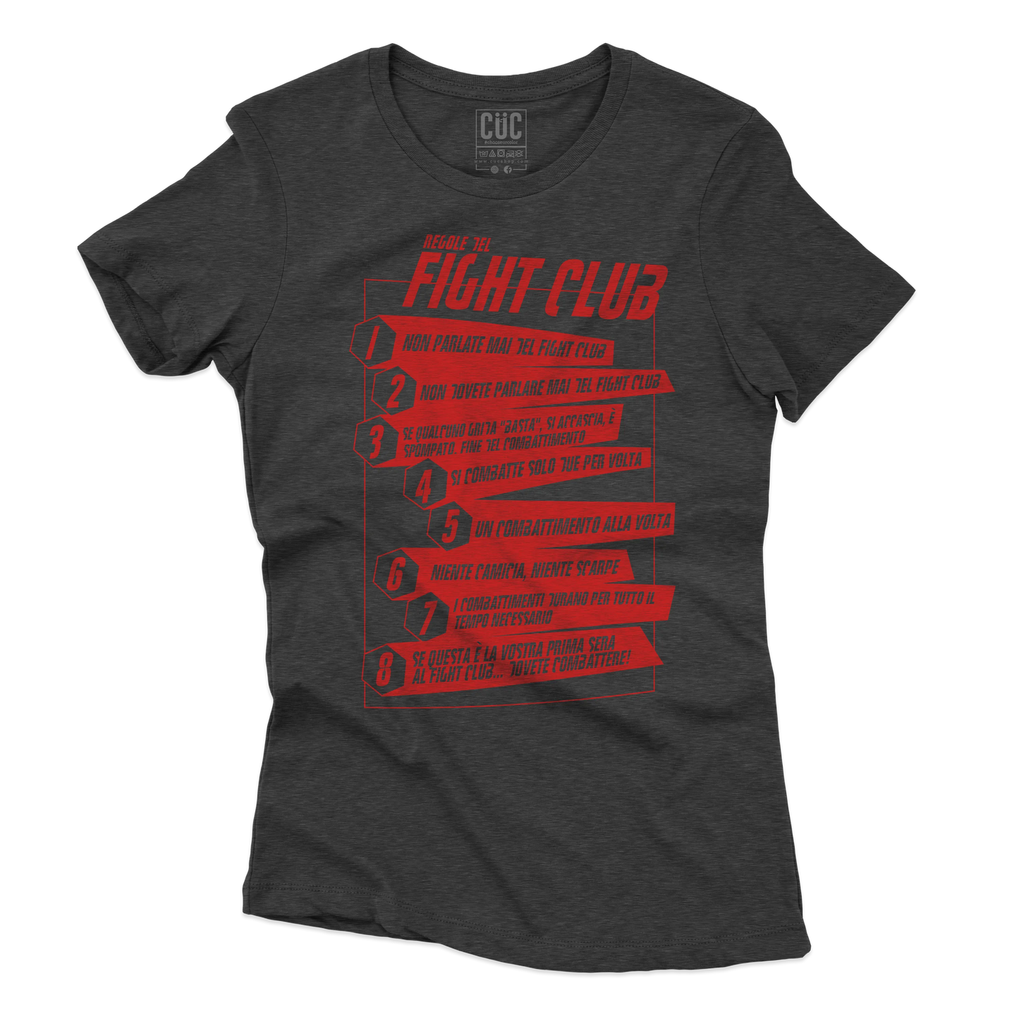 CUC T-SHIRT Regole del Fight Club - FILM - Cult -  #chooseurcolor