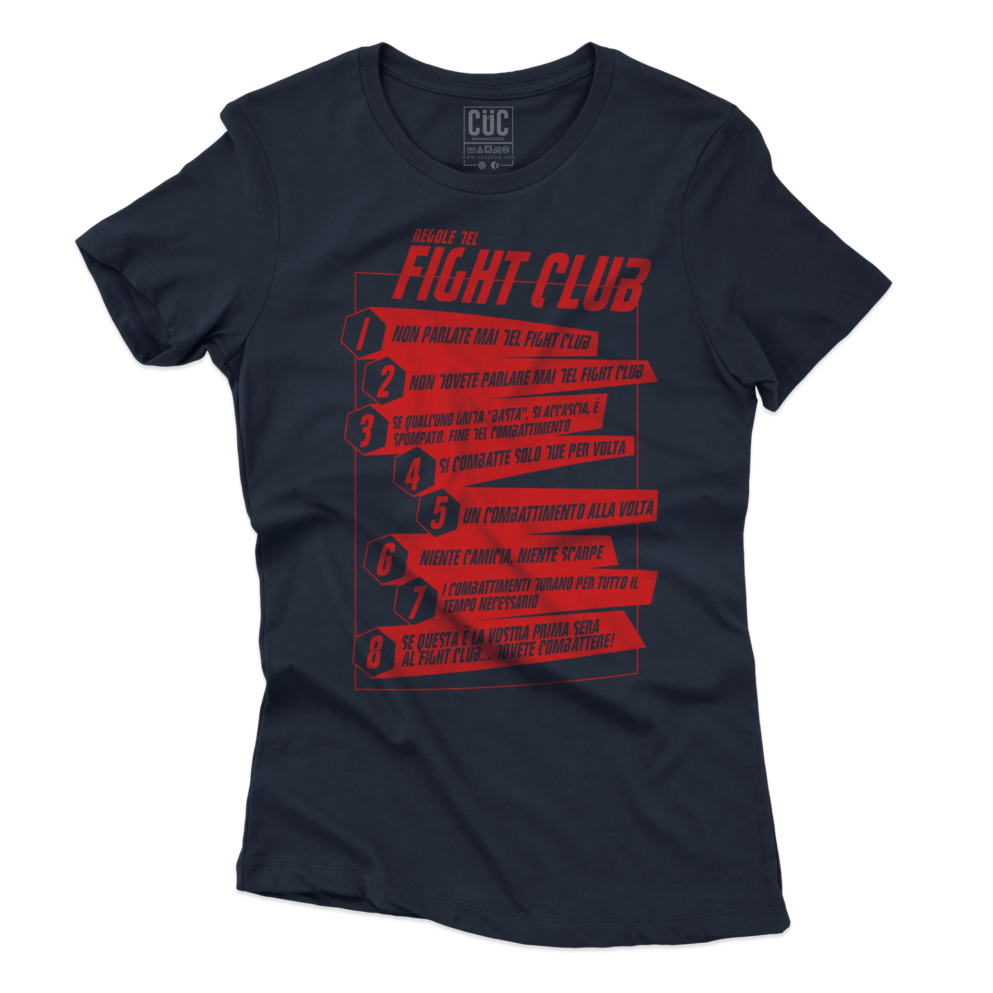 CUC T-SHIRT Regole del Fight Club - FILM - Cult -  #chooseurcolor