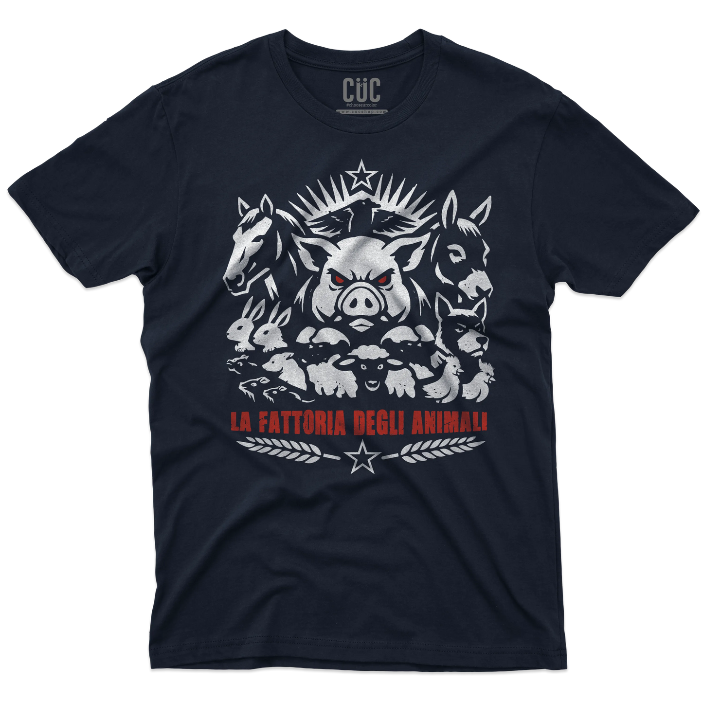 CUC T-SHIRT La fattoria degli animali - LIBRI - Orwell -  #chooseurcolor