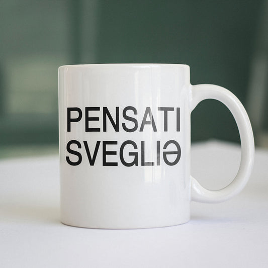 CUC Tazza PENSATI - Sanremo 2023 - Pensati Svegli* - Divertente #chooseurcolor