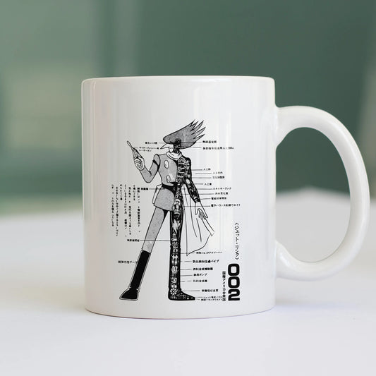 CUC TAZZA CYBORG 009 002 ANATOMY - ANIME MANGA #chooseurcolor