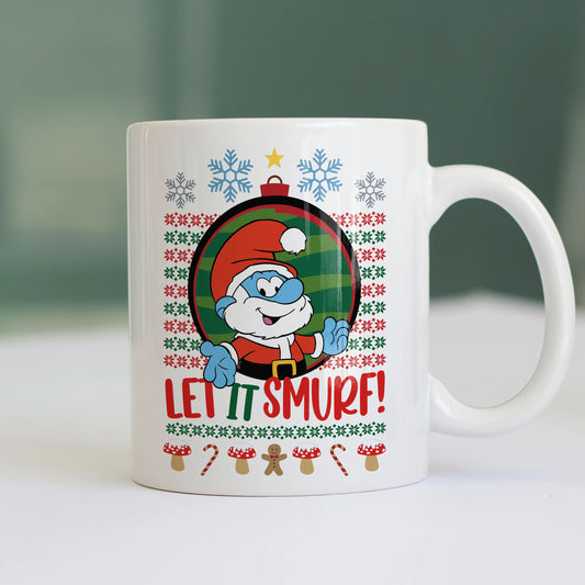 CUC TAZZA LET IT SMURF! - Natale - Regalo - Grande Puffo -  #chooseurcolor
