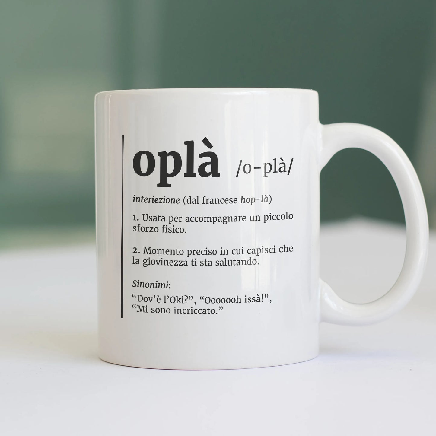 CUC TAZZA IN CERAMICA Oplà! - Definizione - Meme - Divertente -  #chooseurcolor