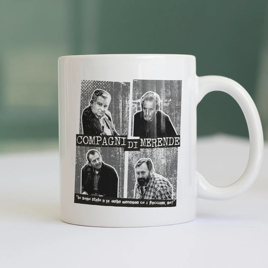 CUC TAZZA IN CERAMICA Compagni di merende - PERSONAGGI FAMOSI - UGIP - Crime -  #chooseurcolor