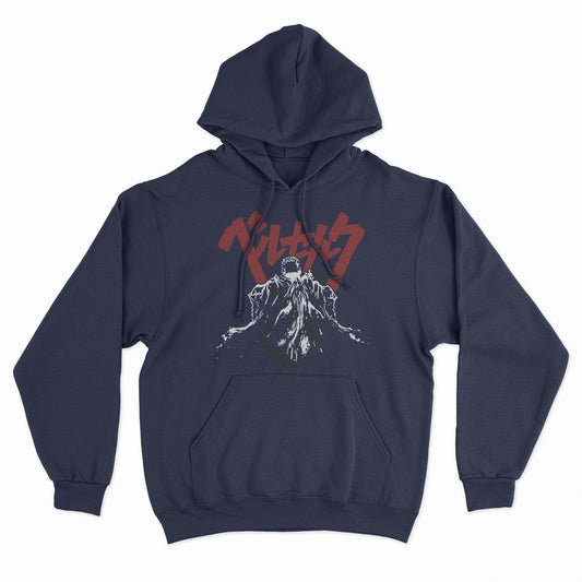 FELPA CAPPUCCIO GUTS eclissi manga anime Blu #chooseurcolor