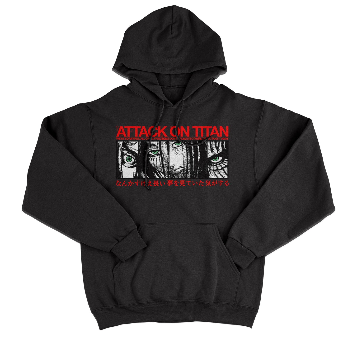 FELPA CAPPUCCIO Eren’s Long Dream anime manga cult AOT attack on titan Nera #chooseurcolor