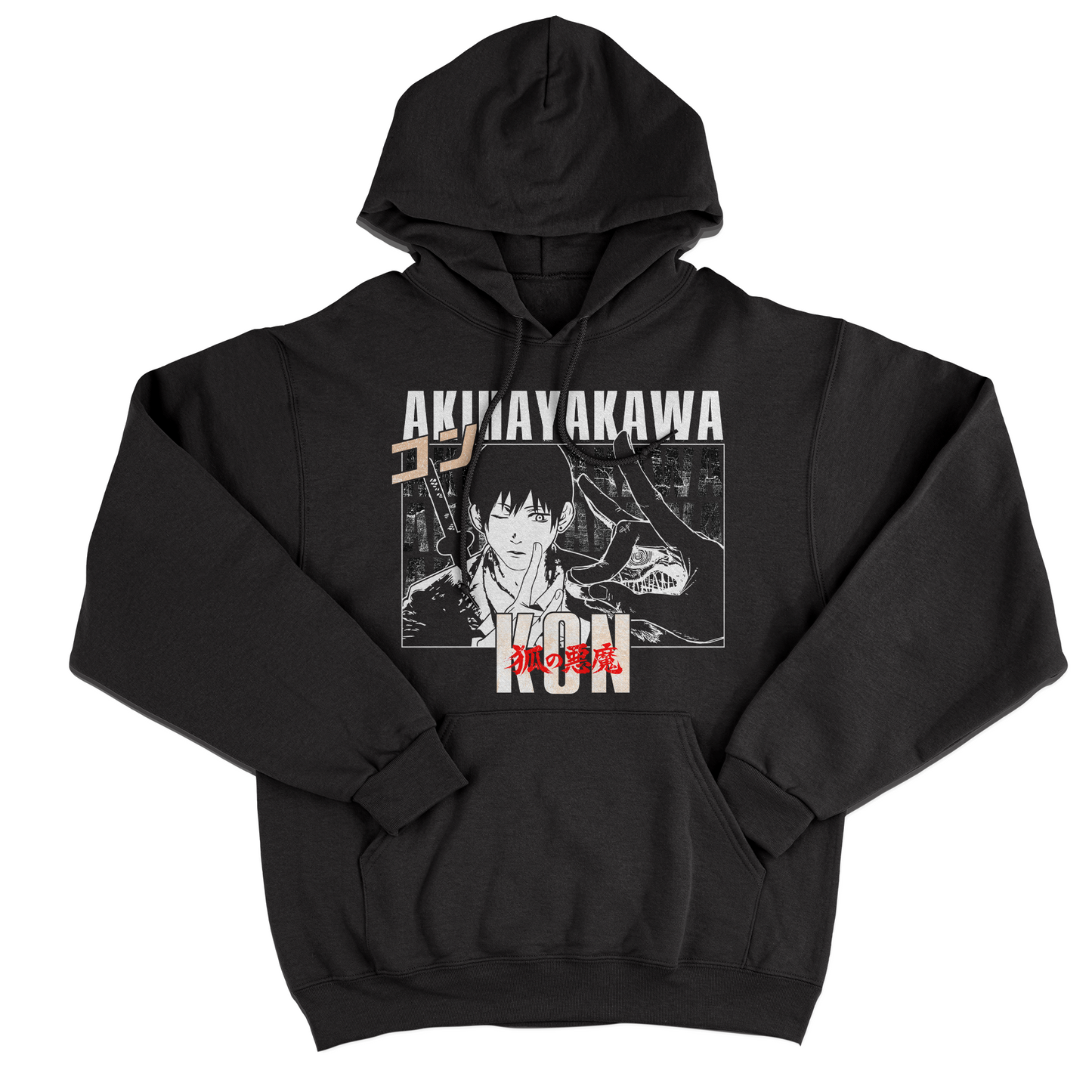 FELPA CAPPUCCIO CUC Kon Chaisawman manga anime cult Japan Nera M [IMGKEY:BLA:M:1]