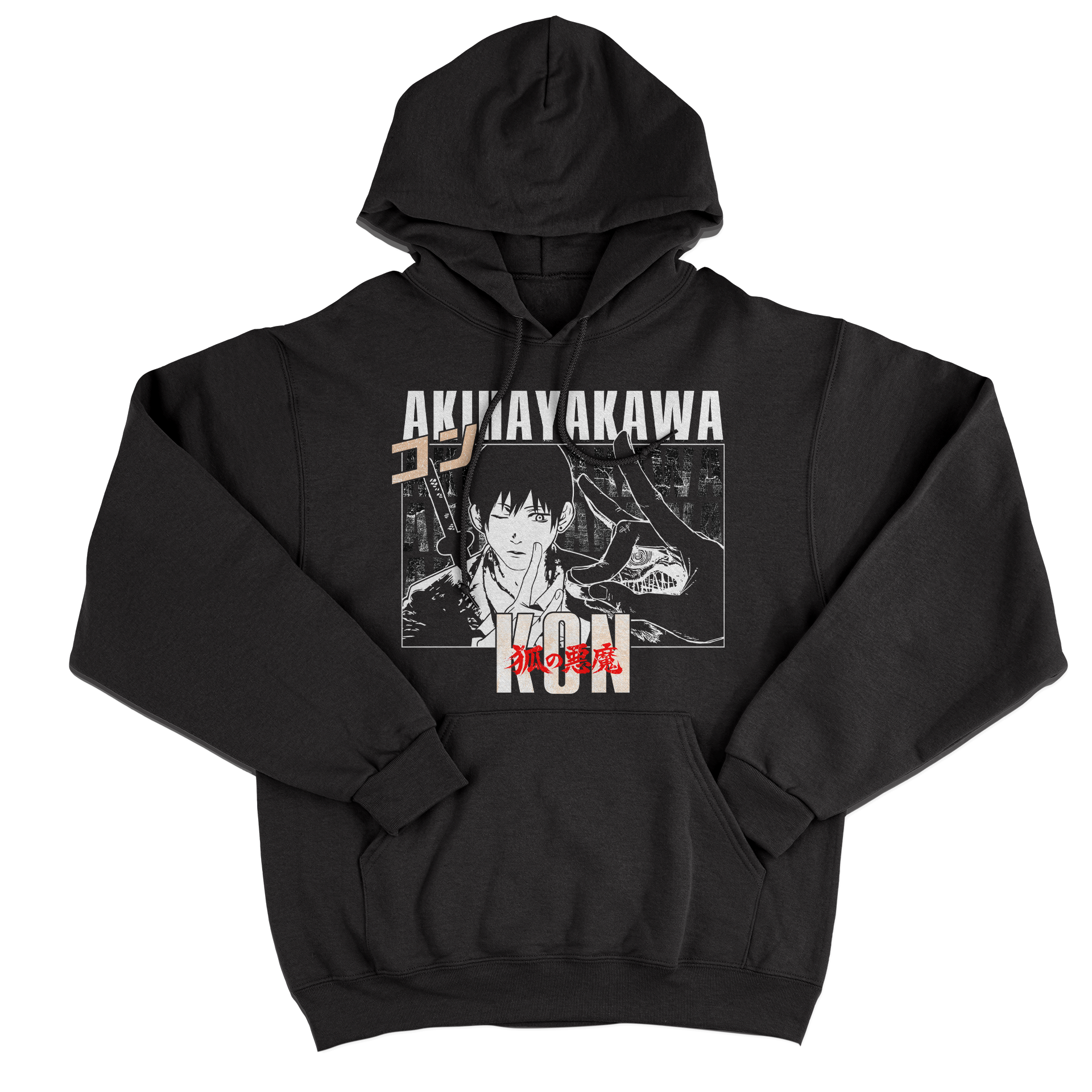 FELPA CAPPUCCIO CUC Kon Chaisawman manga anime cult Japan Nera M [IMGKEY:BLA:M:1]
