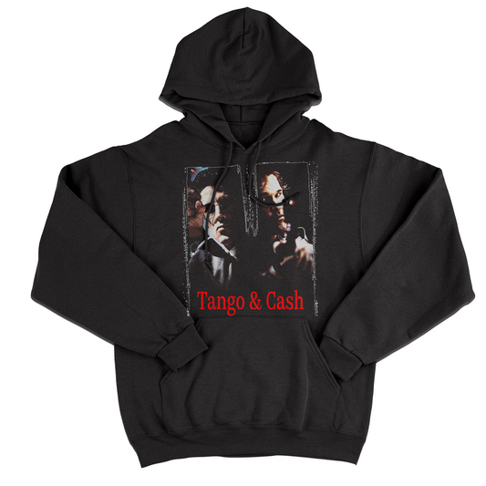 FELPA CAPPUCCIO CUC TANGO & CASH Cult Film Anni 90 vintage Stallone e Russell Nera M [IMGKEY:BLA:M:1]