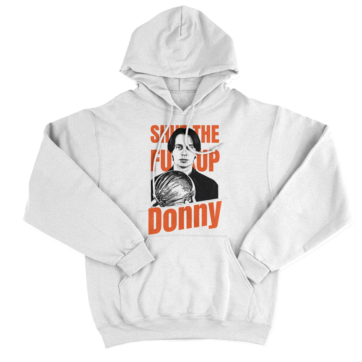 FELPA CAPPUCCIO DONNY SHUT THE FXXKUP Big Lebowski Bianca M [IMGKEY:WHI:M:1]