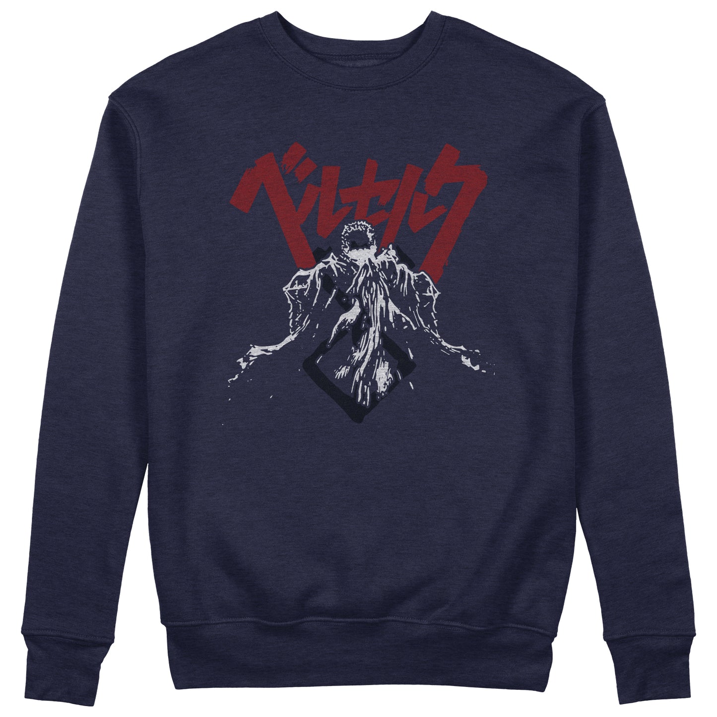 FELPA GIROCOLLO Guts Eclissi Anime Manga Blu #chooseurcolor