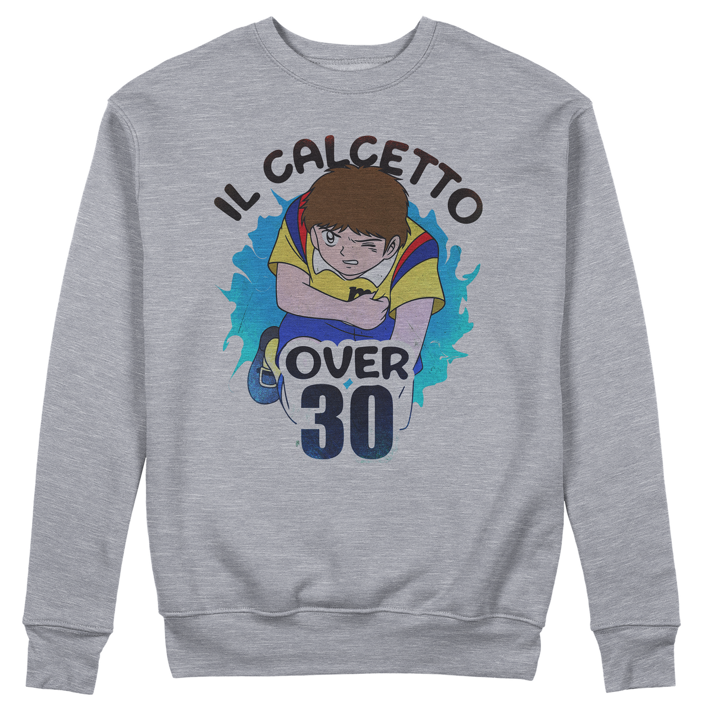 FELPA GIROCOLLO IL CALCETTO DOPO I 30 siamo tutti Julian Ross Grigio #chooseurcolor