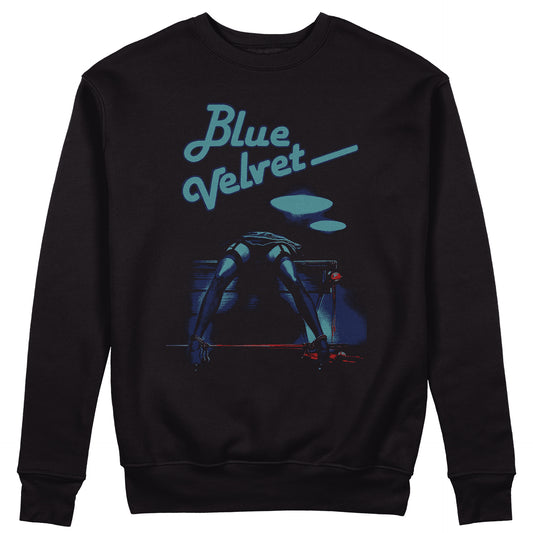 FELPA GIROCOLLO BLUE VELVET PIXEL David Lynch film cult Nera #chooseurcolor