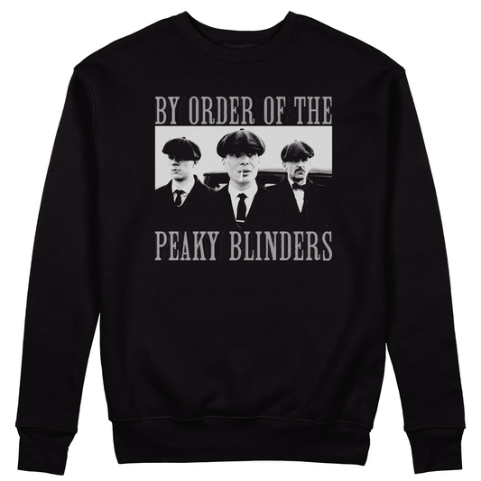 FELPA GIROCOLLO CUC BY ORDER OF THE PEAKY BLINDERS serie tv cult Nera M [IMGKEY:BLA:M:1]