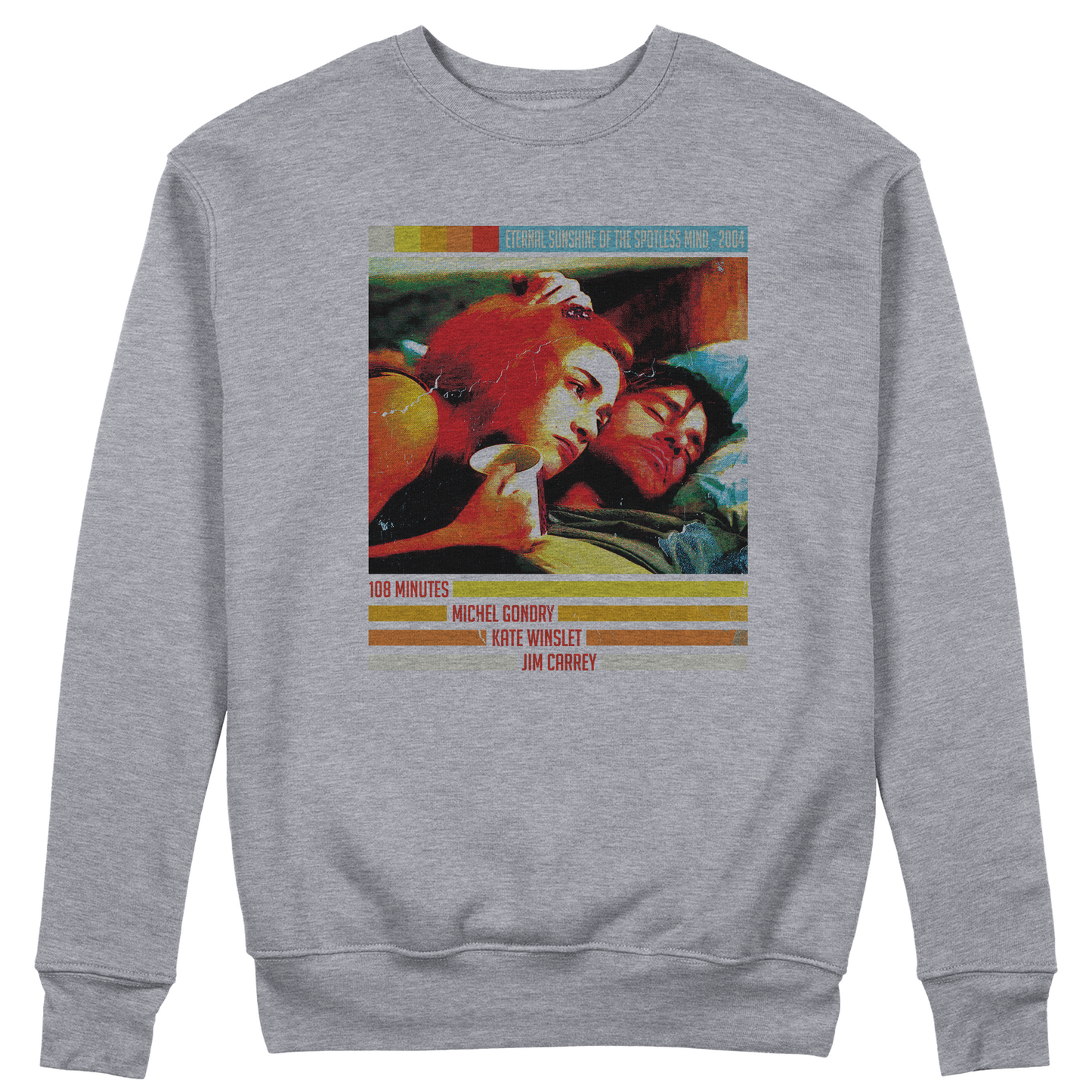 FELPA GIROCOLLO CUC Eternal Sunshine of the spotless Mind film cult Love Grigio M [IMGKEY:GRE:M:1]