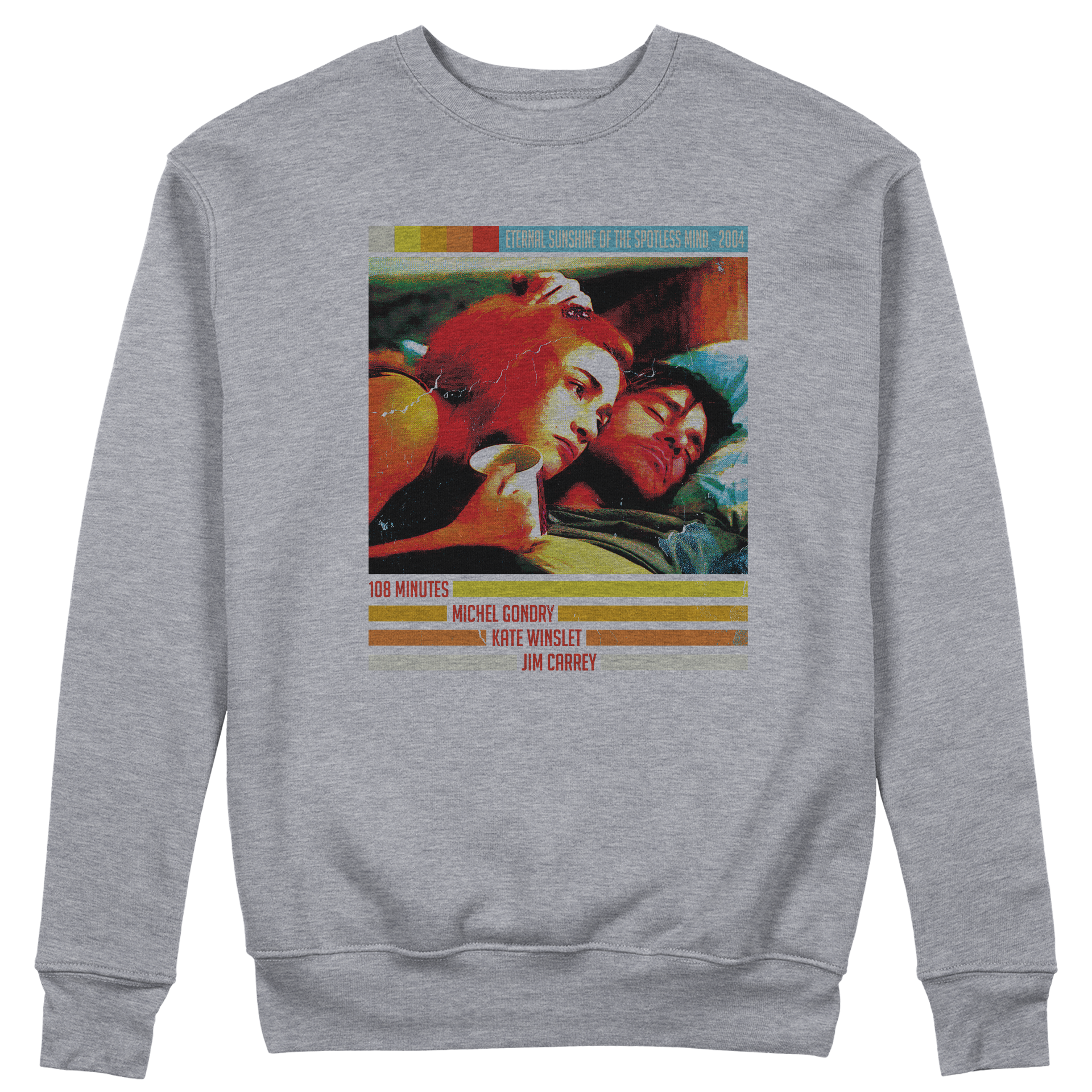 FELPA GIROCOLLO CUC Eternal Sunshine of the spotless Mind film cult Love Grigio M [IMGKEY:GRE:M:1]