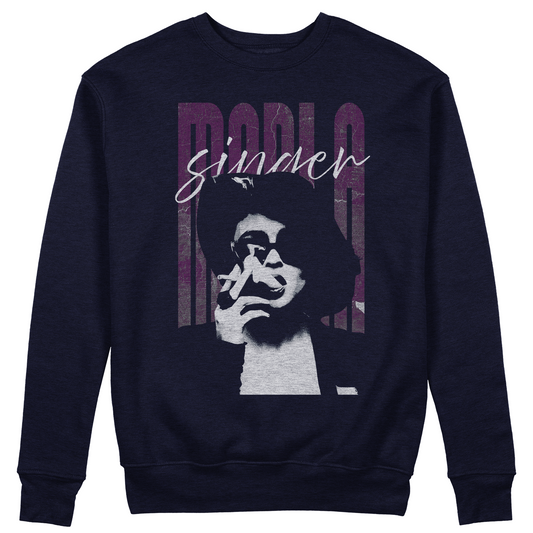 FELPA GIROCOLLO CUC Marla Singer Fight Club cult movie film Blu M [IMGKEY:NAV:M:1]