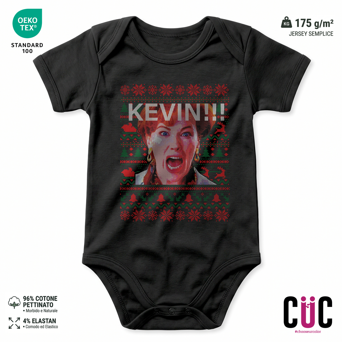 BODY BAMBINO KEVIN Mamma ho perso l'aereo Nera M [IMGKEY:BLA:M:1]