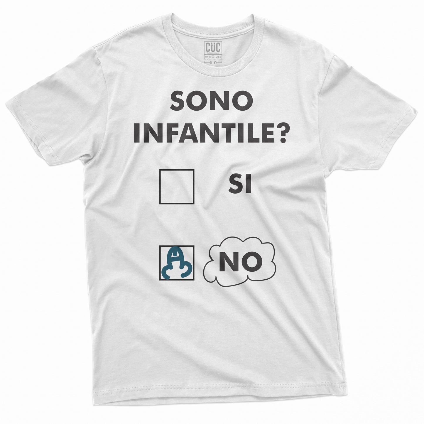 T-SHIRT SEI INFANTILE Bianca #chooseurcolor