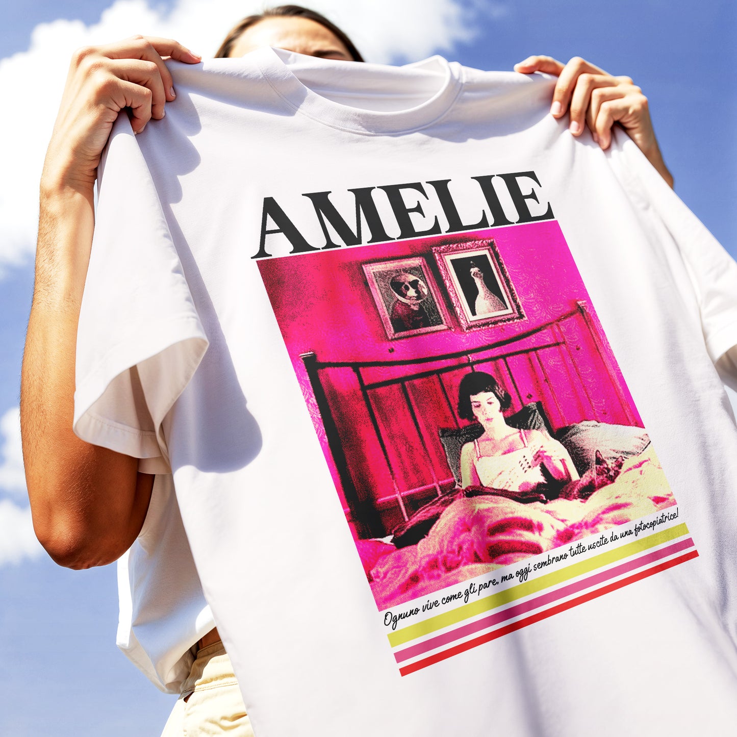 T-SHIRT AMELIE film cult oggi sembrano tutte uscite da una fotocopiatrice Bianca #chooseurcolor