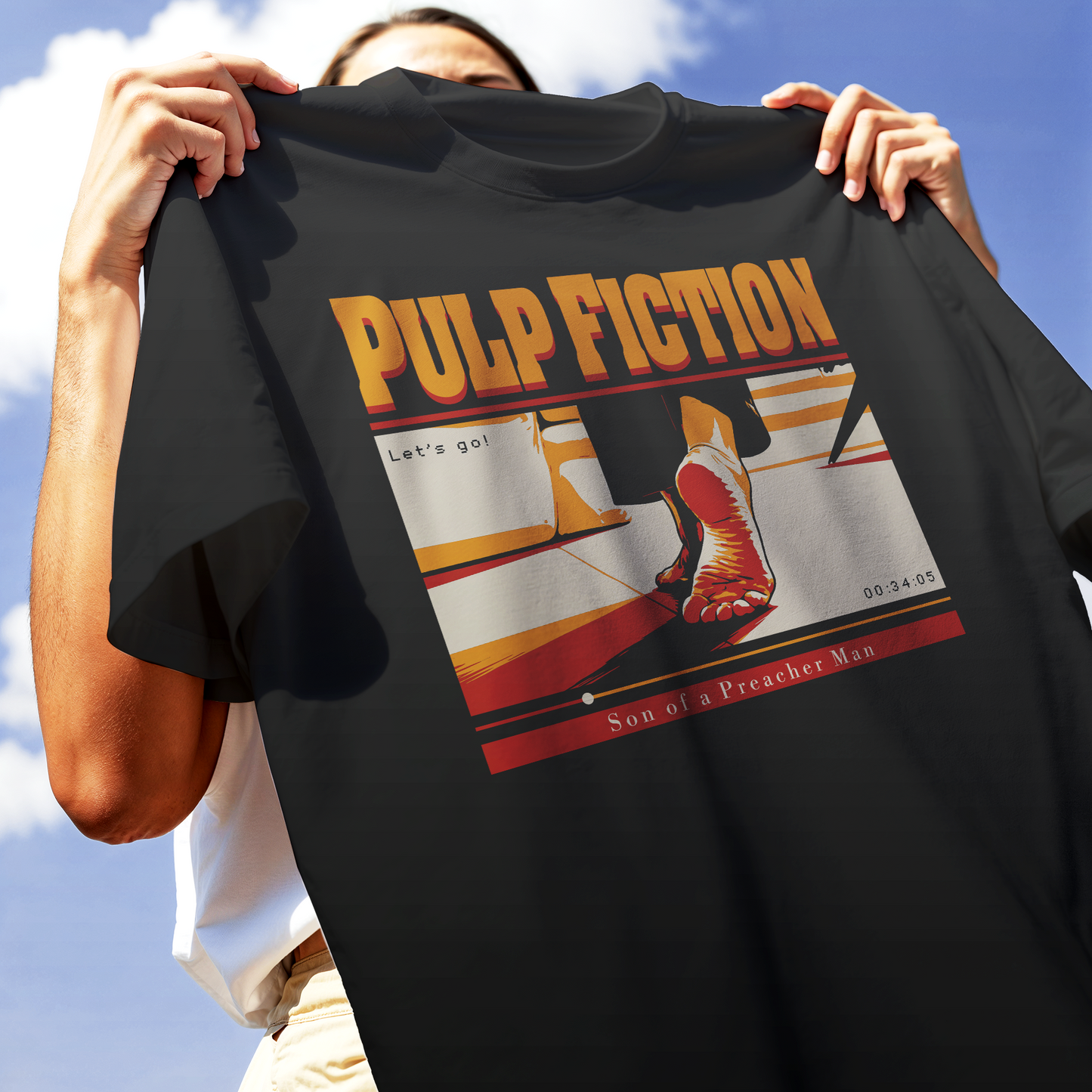 T-SHIRT MIA FEET pulp fiction tarantino #chooseurcolor