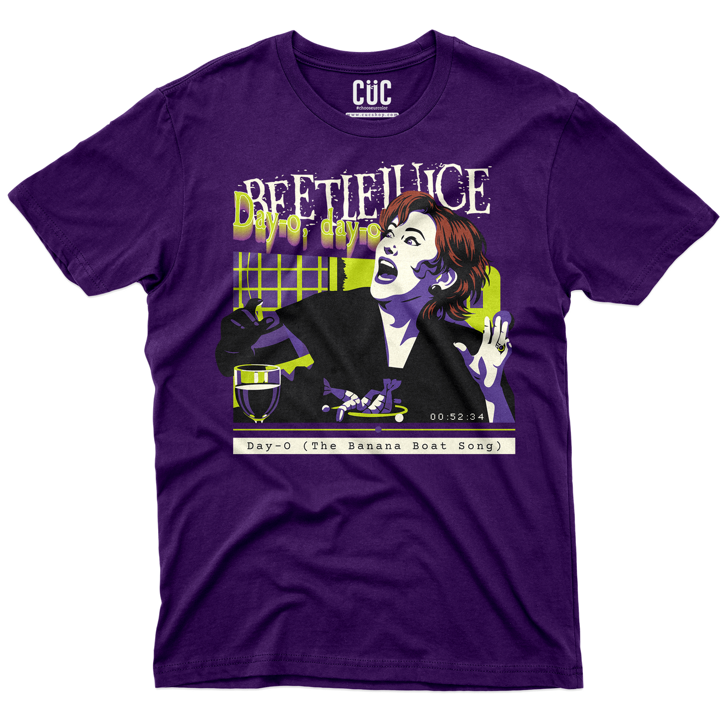 T-SHIRT DAY O BANANA BOAT SONG beetlejuice cult Tim Burton PUR #chooseurcolor