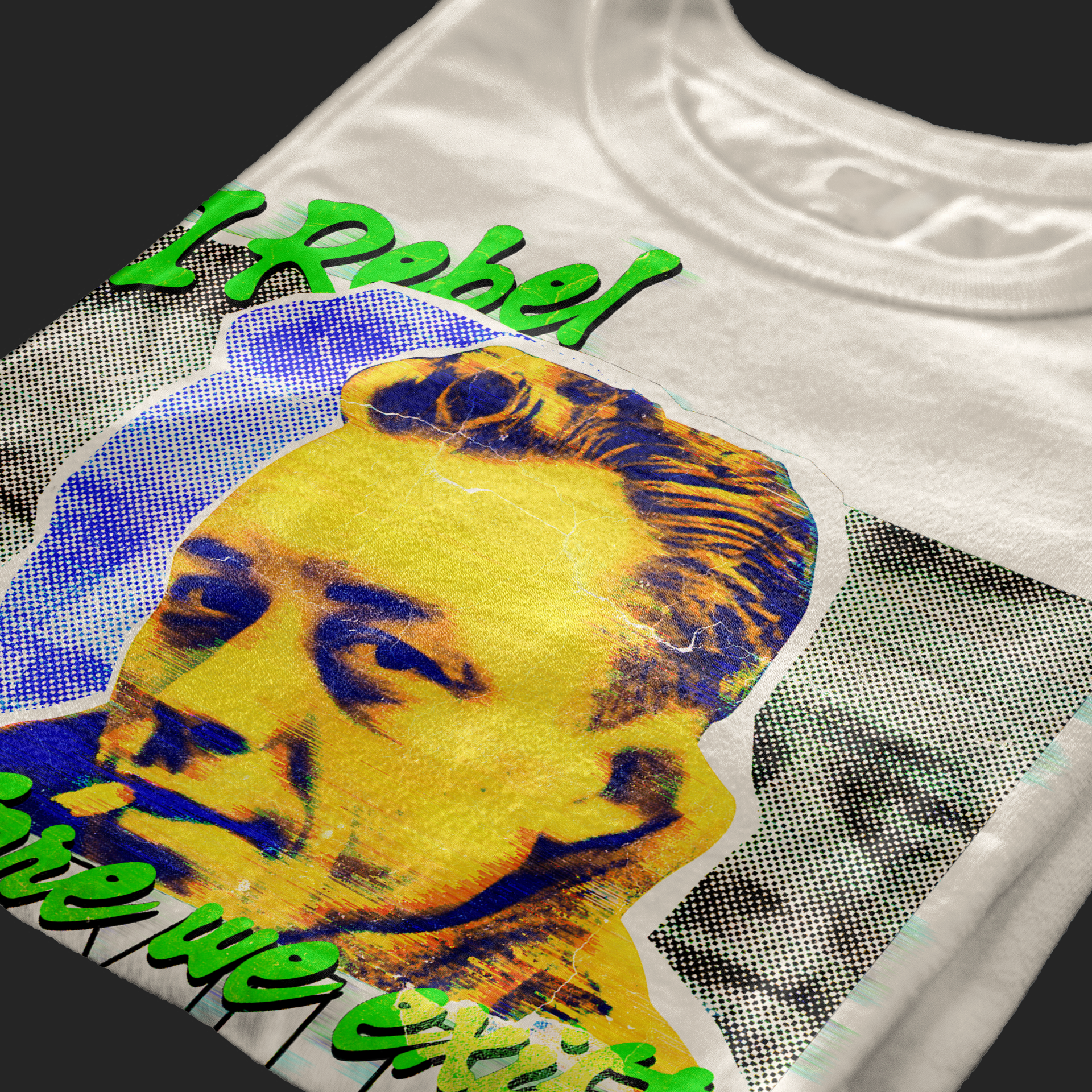 T-SHIRT I REBEL THEREFORE WE EXIST Camus Filosofo Cool Sabbia M [IMGKEY:SAN:M:4]