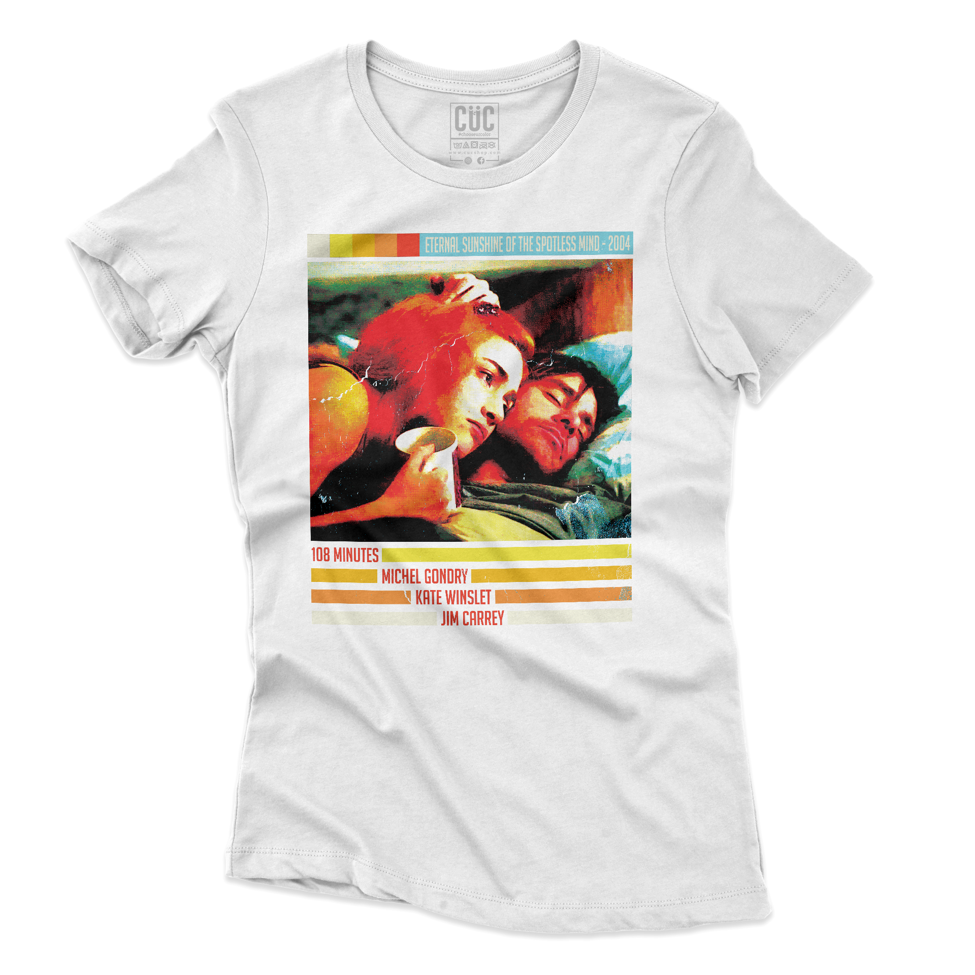 T-SHIRT CUC Eternal Sunshine of the spotless Mind film cult Love Bianca W [IMGKEY:WHI:W:1]