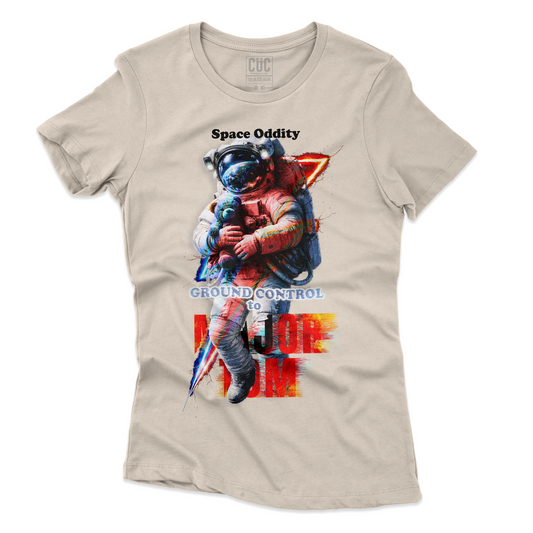 T-SHIRT CUC MAJOR TOM space oddity David Bowie best song Ground control Sabbia W [IMGKEY:SAN:W:2]
