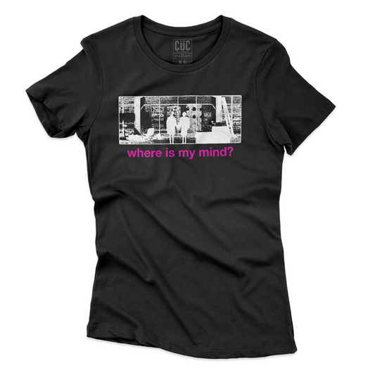 T-SHIRT CUC Where is my mind Fight Club fincher Palahniuk Nera W [IMGKEY:BLA:W:2]