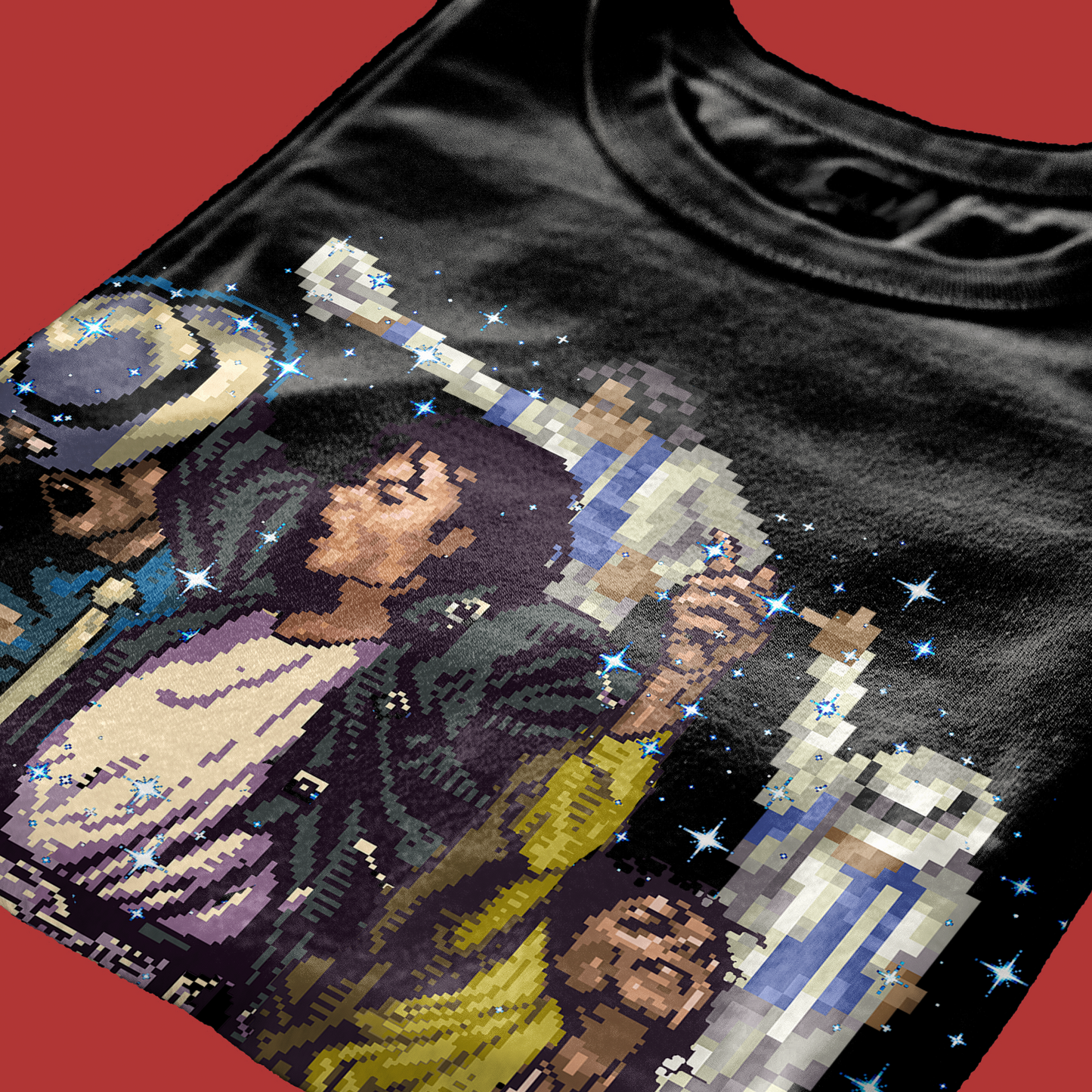 T-SHIRT CUC MOONWALKER Jako PIXEL ART game film anni 90 King of Pop Nera M [IMGKEY:BLA:M:4]