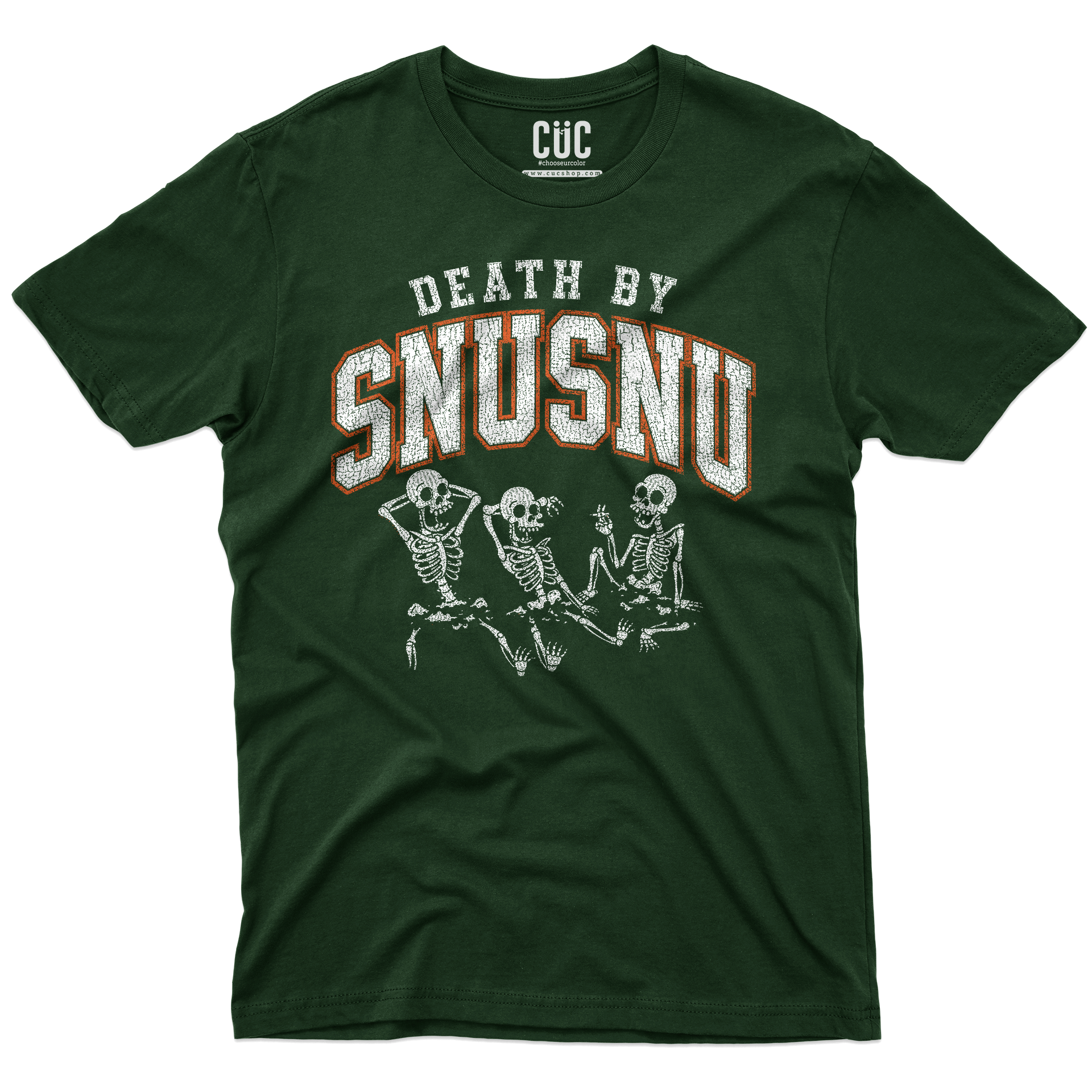 T-SHIRT CUC DEATH BY SNU SNU Futurama citazione cult Verde Bottiglia M [IMGKEY:BOT:M:1]