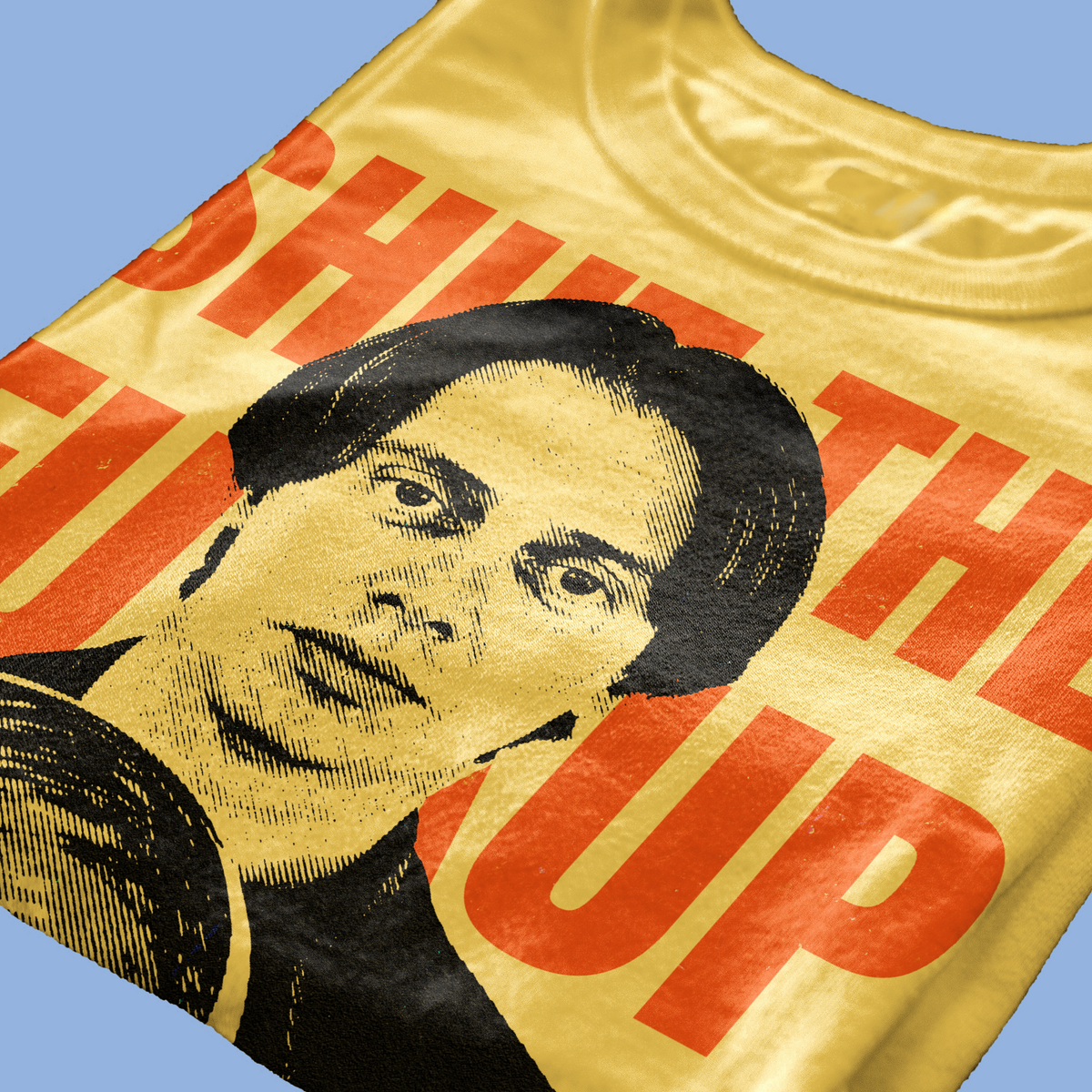 T-SHIRT DONNY SHUT THE FXXKUP Big Lebowski YEL M [IMGKEY:YEL:M:4]