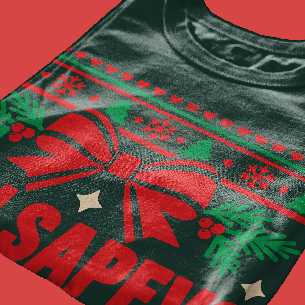 T-SHIRT CUC Regalo di Natale divertente e Ironico Non sapevo cosa prenderti Verde Bottiglia M [IMGKEY:BOT:M:4]