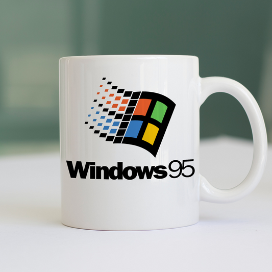 Tazza CUC Maglietta retrògrafica nostalgica anni 90 95 NERD Bianca M [IMGKEY:WHI:M:1]