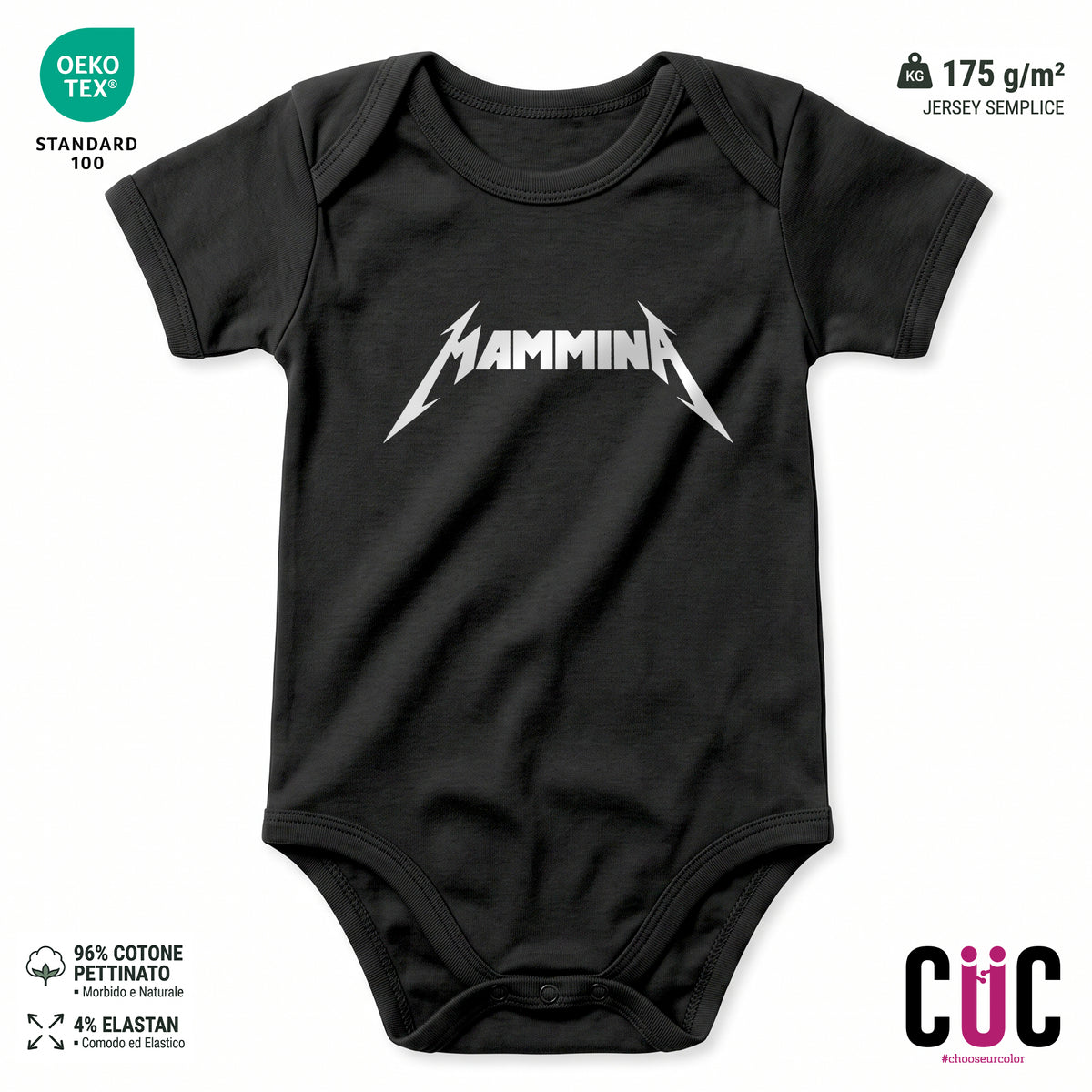 BODY BAMBINO MAMMINA METAL Nera M [IMGKEY:BLA:M:1]
