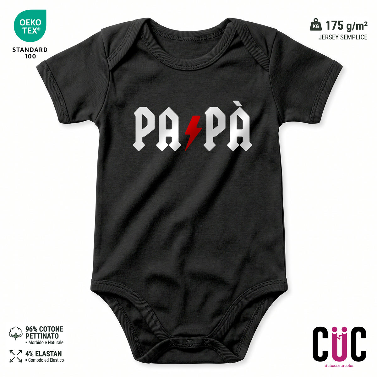 BODY BAMBINO PAPA ACDC Nera M [IMGKEY:BLA:M:1]