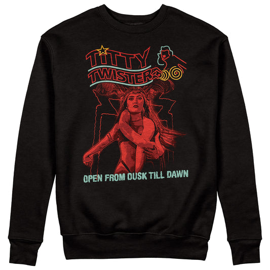 Felpa Girocollo DAL TRAMONTO All' Alba - Titty Twister - Rodriguez -Tarantino #chooseurcolor