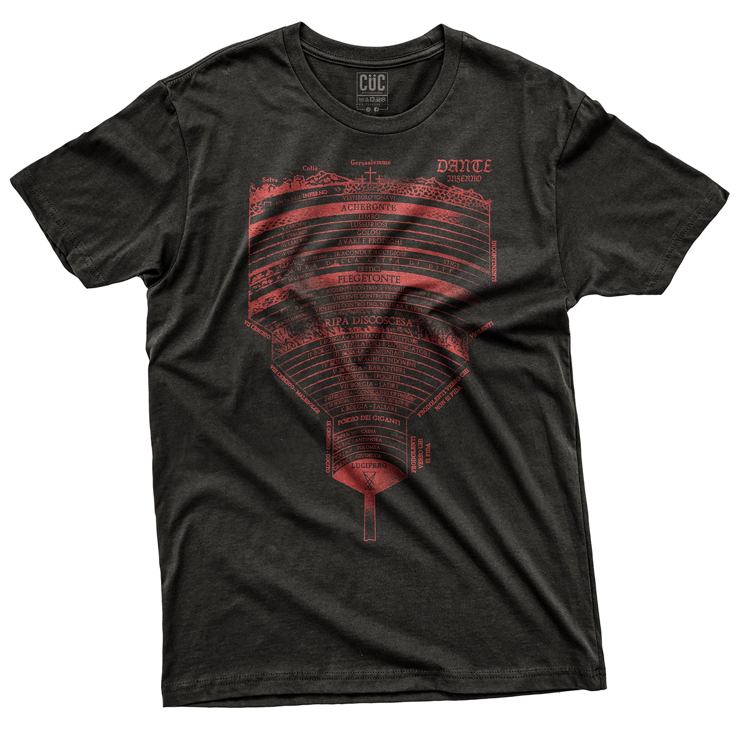 CUC T-Shirt INFERNO DARK - Dante - Divina Commedia  #chooseurcolor