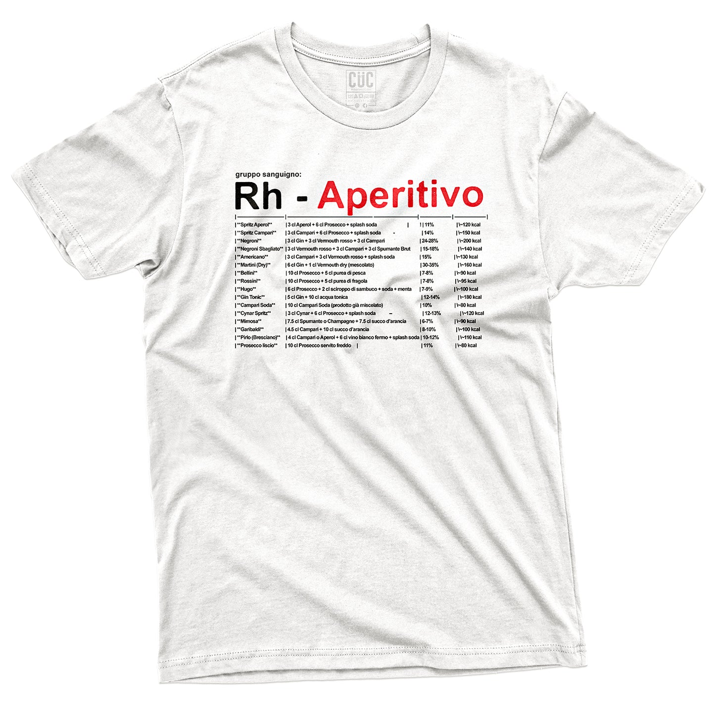 CUC T-Shirt RH APERITIVO - Esami del sangue - Divertente #chooseurcolor