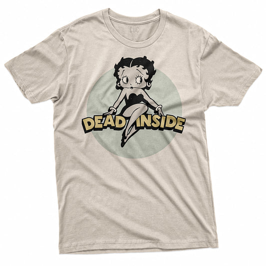 T-SHIRT BETTY BOOP DEAD INSIDE  Divertente Vintage #chooseurcolor